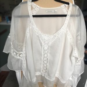 Boston Proper Lace Blouse